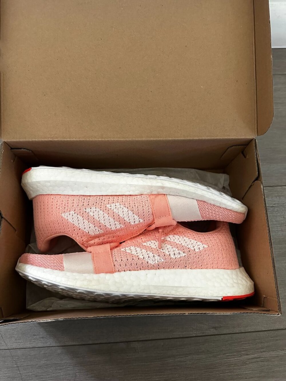 adidas Senseboost Go Women's Running Shoes Hazy Rose Pink Boost - Size 7.5